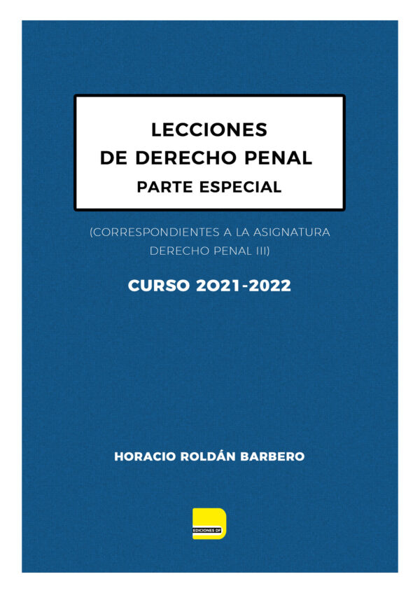 Lecciones de Derecho Penal-Parte Especial