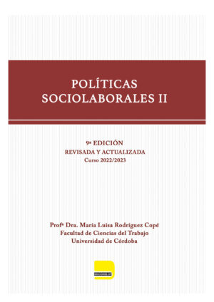 Políticas Sociolaborales II. 9ª EDICIÓN