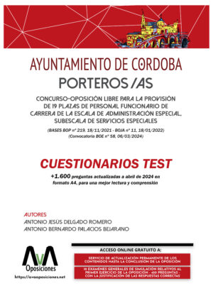 Cuestionarios Test Porteros. Ayuntamiento de Córdoba