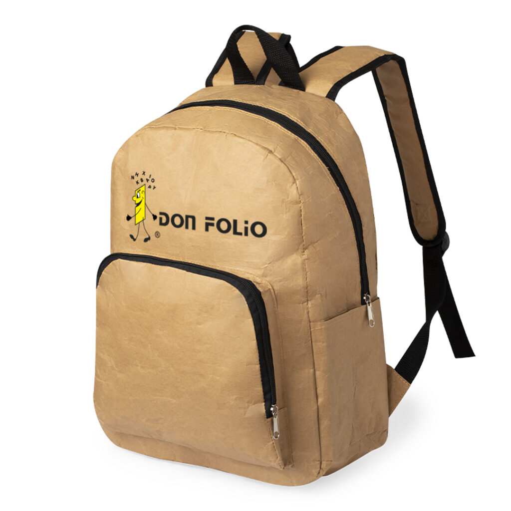 Mochila con merchandasing personalizado Don Folio