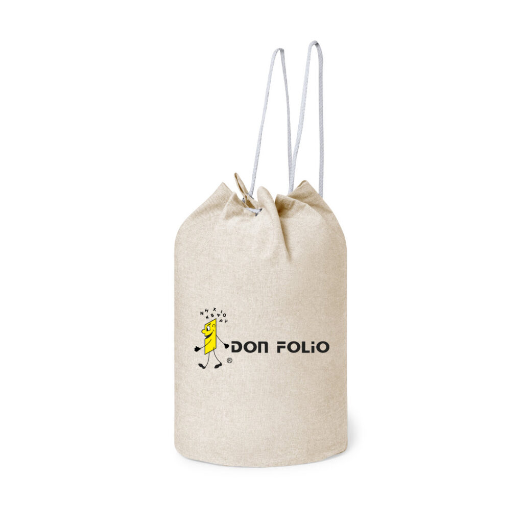 Petate con merchandasing personalizado Don Folio