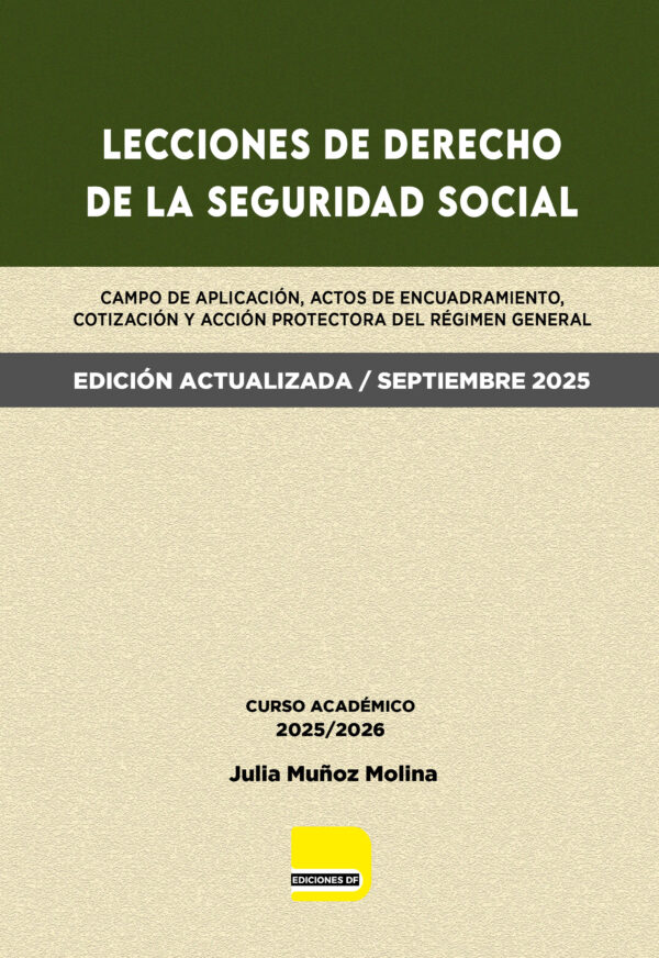 Lecciones de Derecho de la Seguridad Social