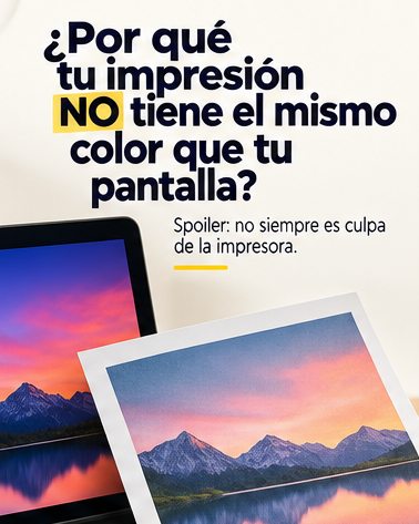 ¿Por qué los colores cambian de la pantalla al papel?